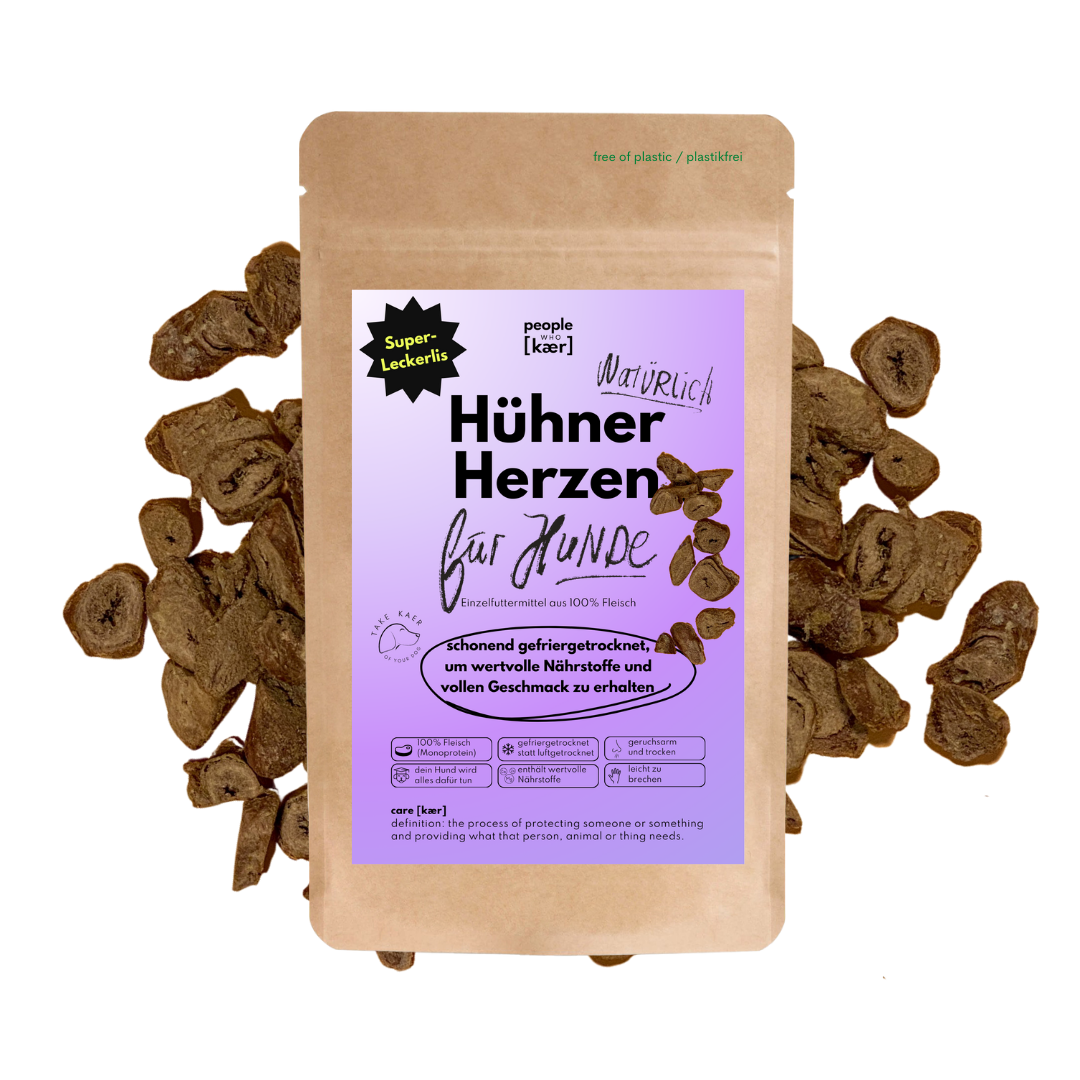 Super Leckerli aus 100% gefriergetrockneten Hühnerherzen (3er Pack) Super Leckerli aus 100% gefriergetrockneten Hühnerherzen (3er Pack)