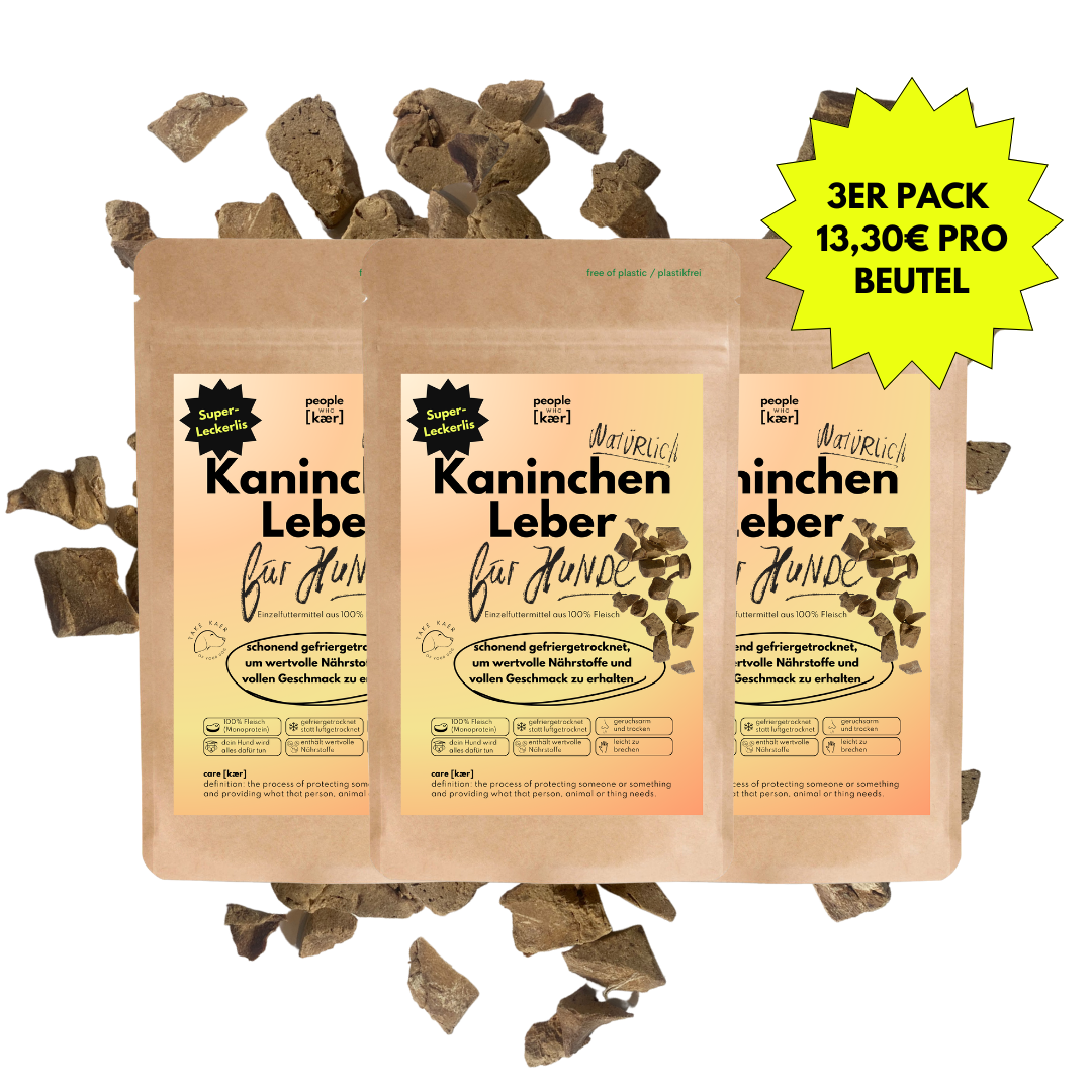 Super Leckerli aus 100% gefriergetrockneter Kaninchenleber (3er Pack) Super Leckerli aus 100% gefriergetrockneter Kaninchenleber (3er Pack)