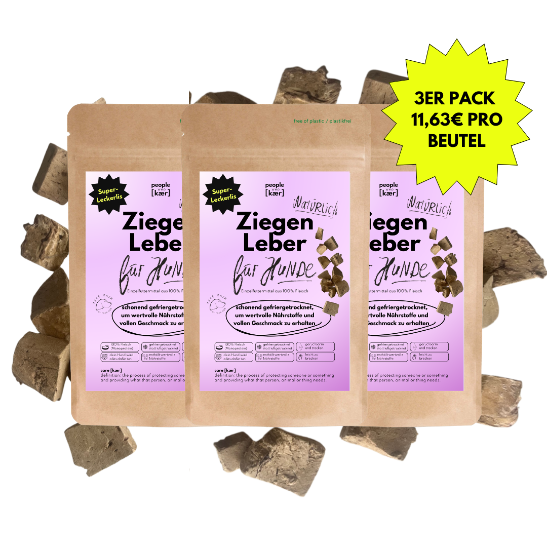 Super Leckerli aus 100% gefriergetrockneter Ziegenleber (3er Pack) Super Leckerli aus 100% gefriergetrockneter Ziegenleber (3er Pack)