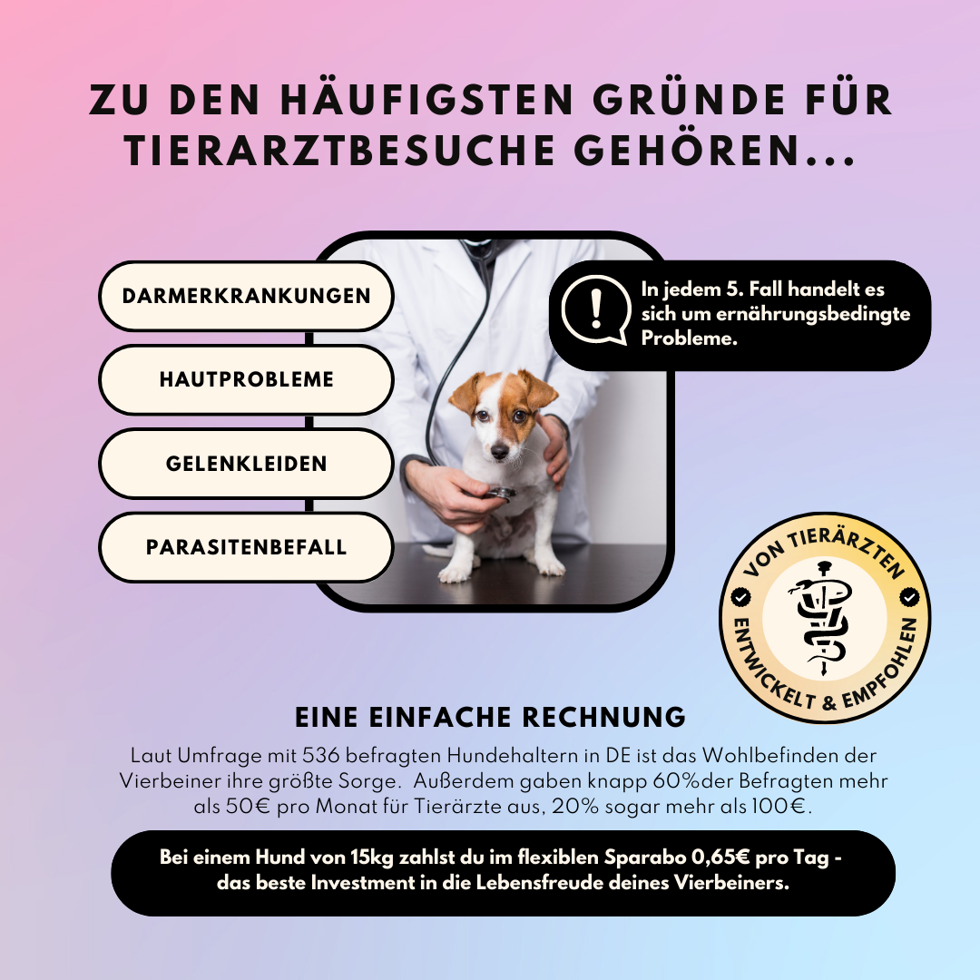 Darmpulver für Hunde mit Prä- & Probiotika, Flohsamenschalen und Inulin (200g)