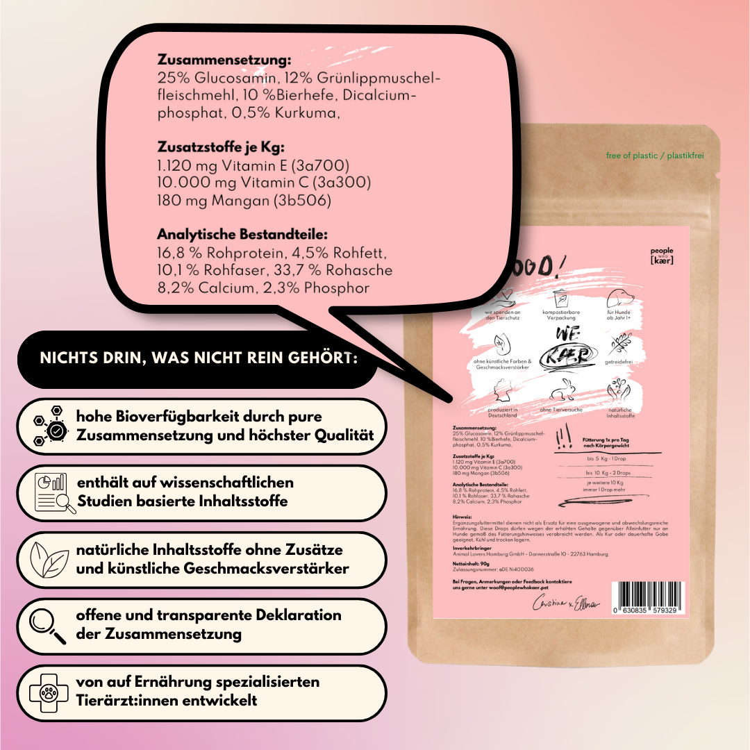 Gelenktabletten mit Glucosamin, Grünlippmuschel und Kurkuma (60 Stk.)