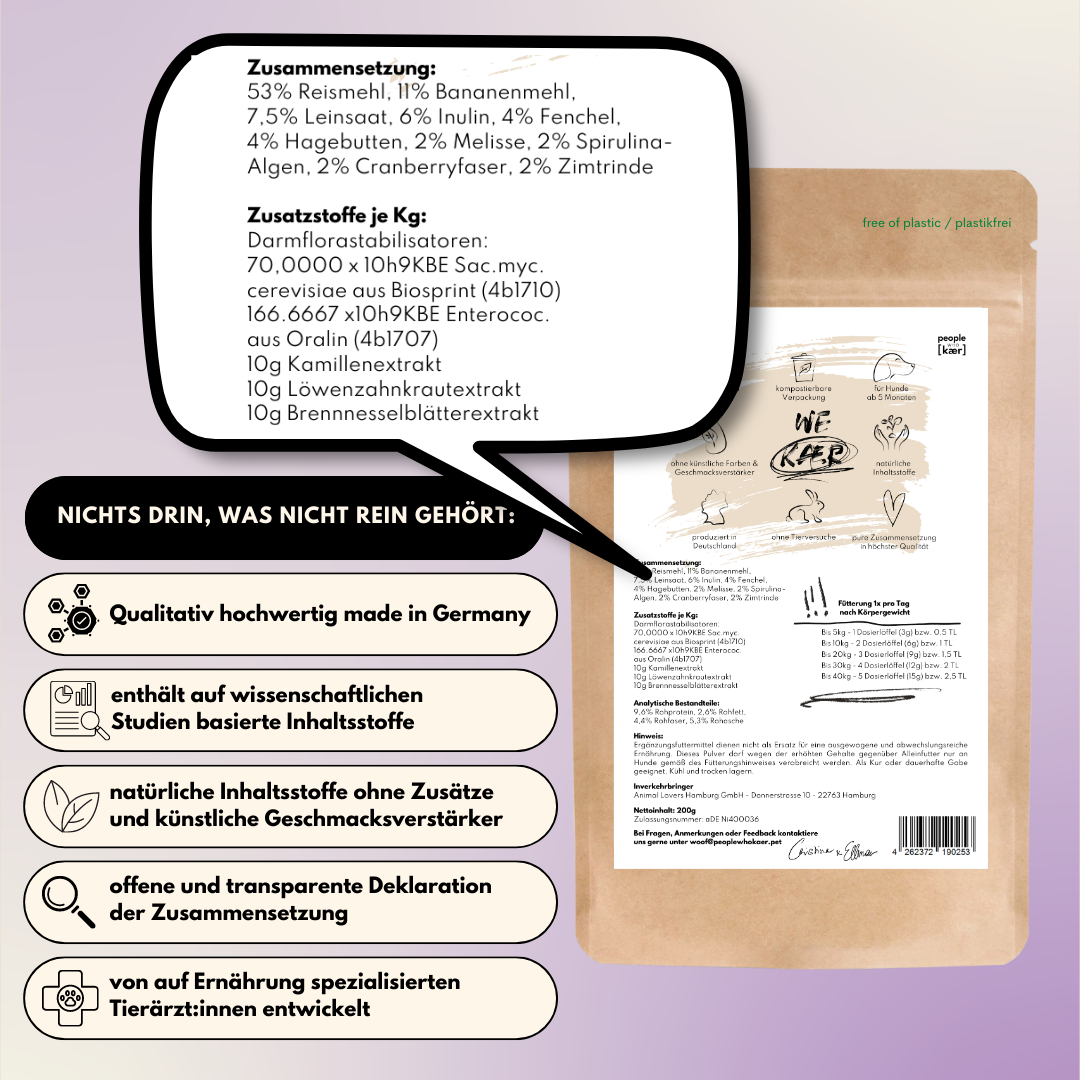 Darmpulver für Allergiker und Mäkler (200g)