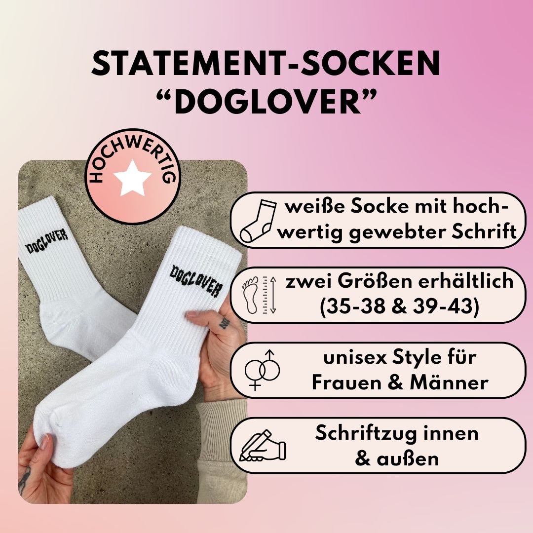 "DOGLOVER" Socken