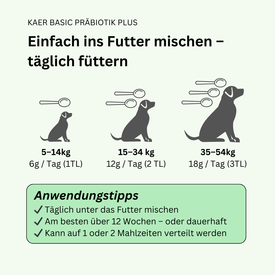 Präbiotikum zum Kot festigen – Speziell bei verstopften Analdrüsen & Schlittenfahren