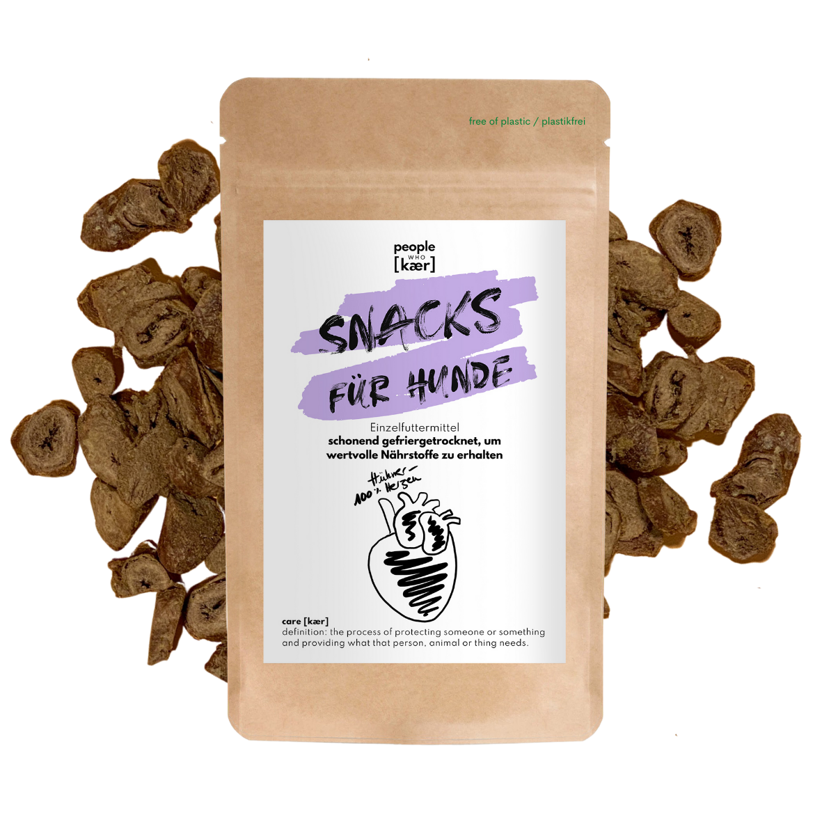 Super Leckerli aus 100% gefriergetrockneten Hühnerherzen (60g)