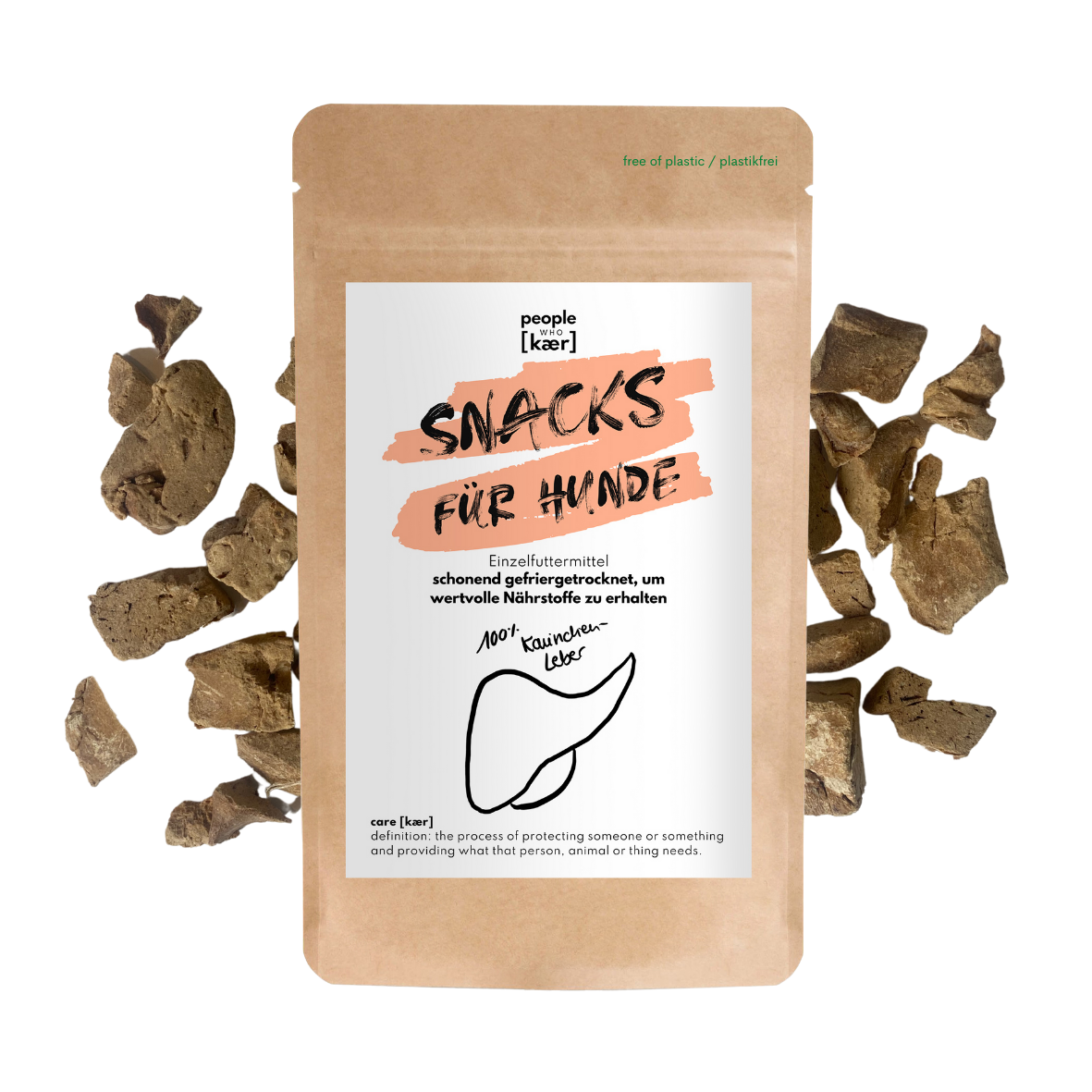 Super Leckerli aus 100% gefriergetrockneter Kaninchenleber (90g)